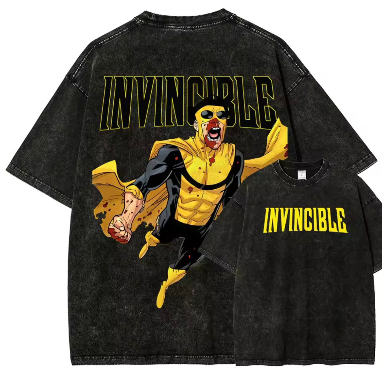 Mark Yellow Washed T-Shirt